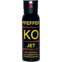 BALLISTOL 24491 Pfeffer-KO Jet 100ml Spray – Verteidigungsspray gegen Tiere – Abwehrspray 5m Sprühweite – Behördenkappe