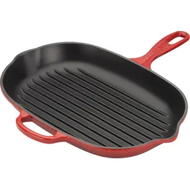 Le Creuset Signature Grillpfanne 26 cm oval kirschrot