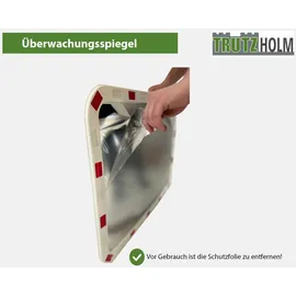 Trutzholm Verkehrsspiegel eckig 60 x 80 cm Rot/Weiß