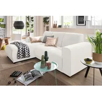 Home Affaire Ecksofa »Langeland L-Form«, incl. 2 Zierkissen, Recamiere wahlweise links oder rechts beige