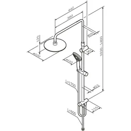 AM.PM Duschsystem Schwarz