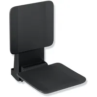 Hewi System 900 Einhängesitz Klappsitz schwarz matt 350 x 533 x 526 mm