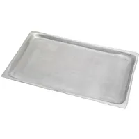 Nklaus Aluminium Silber Tablett rechteckig 21x13cm Kerzenteller Schmuckablage Untersetzer Deko Oberfläche glatt 10431