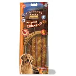 Hunde - Leckerli NOBBY StarSnack Barbecue Wrapped Chicken, XL, 25 cm