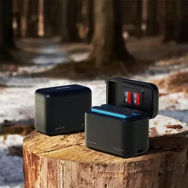 TELESIN 2-Slot-Ladegerät + Kartenspeicher für Insta360 X4