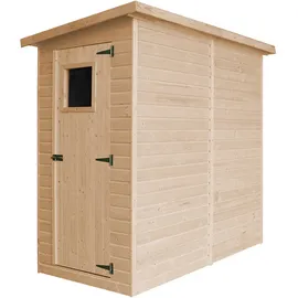TIMBELA Gartenhaus 2,05 x 1,01 m Beige