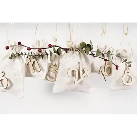 Folia Adventskalender-Holzzahlen natur 2021 2209
