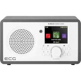ECG B.BOLD 3200 Cubo|Internetradio| FM | BT | Weiss | - Weiß