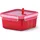 Emsa Frischhaltedose quadratisch rot 1,3 l