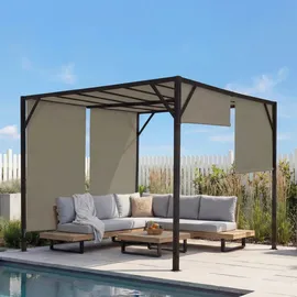 MCW Pergola Beja 3 x 3 m Taupe