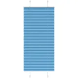 vidaXL Plissee Blau 60x100 cm Stoffbreite 59,4 cm Polyester