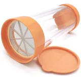 Yueser Puderzuckerstreuer, Mehlsieb Einhand Puderzuckermühle Kakaostreuer Puderzuckersieb Staubzuckerstreuer Staubzuckermühle Pulverstreuer Kakaopulver Streuer Puderzucker Mühle Mehlstreuer (Orange)