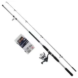 Shakespeare Salt Seabass Searcher Spinn-kombo - Black / Silver - 2.74 m, 40-80 g