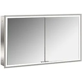 EMCO prime Unterputz-Lichtspiegelschrank 949706294 1200x730mm, 2-türig, aluminium/spiegel