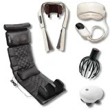 Massagebox – Massagematte, Shiatsu-Massager, Augenmaske & Kopfhaut-Massager 100x100 cm