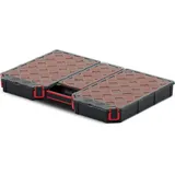 Prosperplast Sortimentskasten TAGER 390x577x60 Sortimentsbox Kistenberg Sortierbox Kunststoff - Transparent
