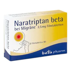Naratriptan Beta Bei Migräne 2,5 Mg Filmtabletten