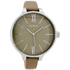 Oozoo Timepieces Beige Leder 45 mm UOC9543