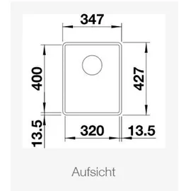 Blanco Subline 320-F schwarz + Handbetätigung + InFino