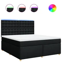 vidaXL Wayne Buttons 180 x 200 cm Schwarz