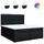 vidaXL Wayne Buttons 180 x 200 cm Schwarz