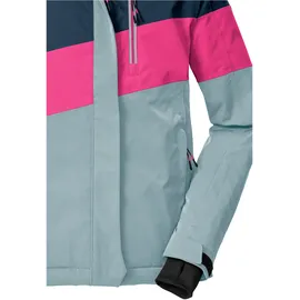 KILLTEC KSW 197 Girls Ski Jacket hell rauchblau/neon pink/nachtblau 164
