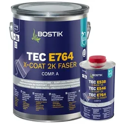 Bostik Tec E764 X-Coat 2K Faser Epoxi Schutzanstrich 8.25Kg Teil A und B platingrau