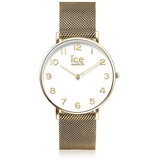 ICE-Watch Ice City Milanese Gold Shiny Small 012707 Damenarmbanduhr | Goldfarben/Weiß