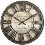 Atmosphera Wanduhr Voie Express 21 cm VOIE EXPRESS braun
