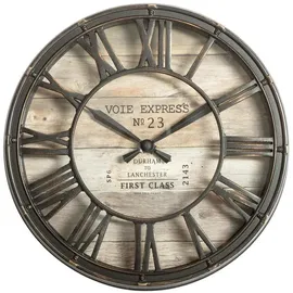 Atmosphera Wanduhr Voie Express 21 cm VOIE EXPRESS braun