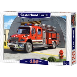 Castorland Puzzle Castorland B-12831-1 Fire Engine,Puzzle 120 Teile, Puzzleteile