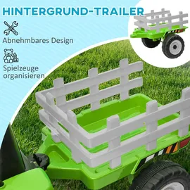 Homcom Kinder-Elektrotraktor Aufsitztraktor Grün (onesize)