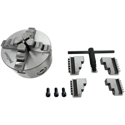 Vierbackenfutter, 125 mm, zentral verstellbare Backen