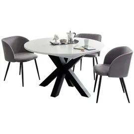 58 aufm Kessel Edda 110 x 78 x 110 cm schwarz/weiß
