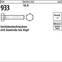 Industrial Quality Supplies Sechskantschraube DIN 933 M22 x 60 25 Stück