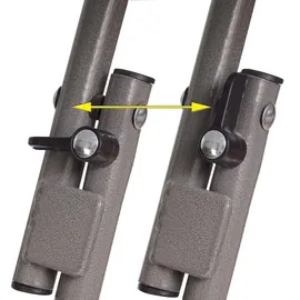 Baumarktplus Stehtisch mit anthraziter Husse klappbar Ø 60cm Bistrotisch Klapptisch Biertisch