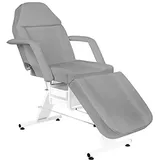 Activeshop Basic 202 Kosmetikliege Massageliege Massagetisch Massagestuhl Grau bis 150 kg belastbar Premium-PU-Leder mit Aufbewahrungsladen 180 x 60 x 75 cm (L x W x H)