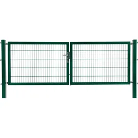 jungelmar Doppeltor 300 x 120 cm Grün/Stahl
