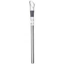 BUTLERS Weinausgießer SOMMELIER mit Kühlstab in Silber | Gr.: onesize