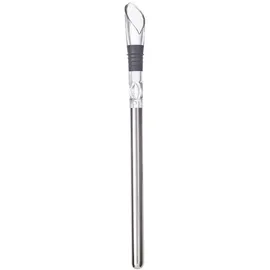BUTLERS Weinausgießer SOMMELIER mit Kühlstab in Silber | Gr.: onesize