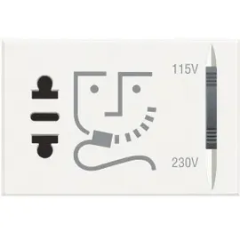 Legrand HD4177 Rasiersteckdose white