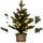 Costway Beleuchteter Mini Weihnachtsbaum Grün 48 cm