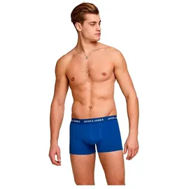JACK & JONES Boxershorts blau/grau/schwarz M 5er Pack