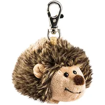 Schaffer Plüsch-Anhänger Igel „Iggy“ – Schaffer 0194 - ca. 10 cm - Niedlicher Schlüsselanhänger & Taschenanhänger mit Karabiner - Weich & hochwertig - Geschenkidee für Kinder & Erwachsene - braun