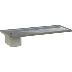 HAGOLA Schankdeck-Abdeckung ,umlaufend Abkantung,  1800x50x700mm (BxHxT), 1 Becken 500x300mm