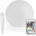 EasyMaxx Solarleuchte Kunststoff 30 cm x 30 cm x 26,5 cm 2er Set weiß