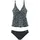 LASCANA Bügel-Tankini Damen Schwarz/Mehrfarbig 50 Cup E