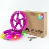 Apollo City Scooter 200mm Ersatzräderset - Pro Wheels ABEC 7 Kugellager, Roller Rad Ersatz-Räder passend City-Scooter, auch als LED-Rollen erhältlich