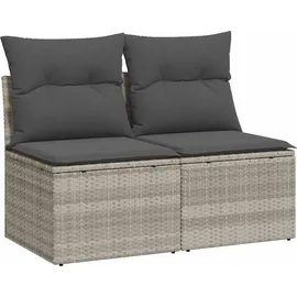 vidaXL Garten-Lounge-Set 2-tlg. hellgrau