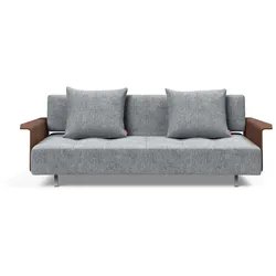 Schlafsofa INNOVATION LIVING TM "Longhorn, Gästebett, Couch, Tagesliege, Bettsofa", grau, B:245cm H:79cm T:114cm, Sofas, Schlaf-, Relax-, oder Sitzposition, Armlehnen, Liegefläche 140x200 cm